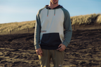 Men's Colour Block Hoodie
